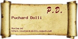 Puchard Dolli névjegykártya